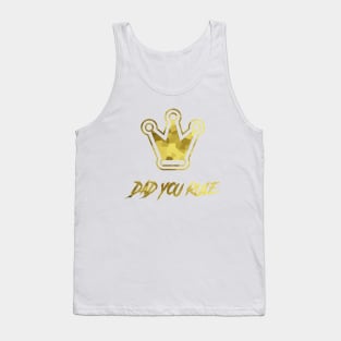 DAD Rules Gold Crown Tank Top